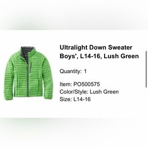 Boy’s Down Sweater